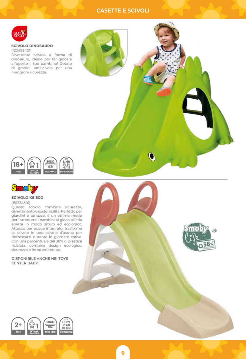 Scivolo per Bambini 18 Mesi-3 Anni con Altalena Regolabile e Canestro in HDPE