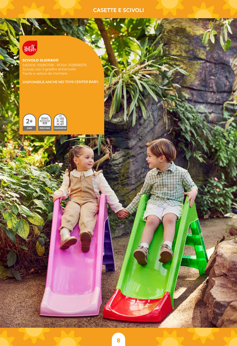 TP Toys Scivolo Crescita 1,2-1,8 M Per Bambini 18 Mesi-10 Anni – Plastica E Metallo