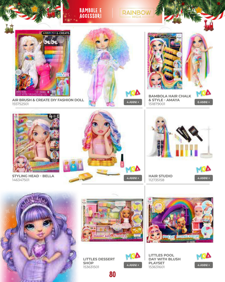 TOYSCENTER - CATALOGO DI NATALE 2025 - Rainbow high - fashion doll