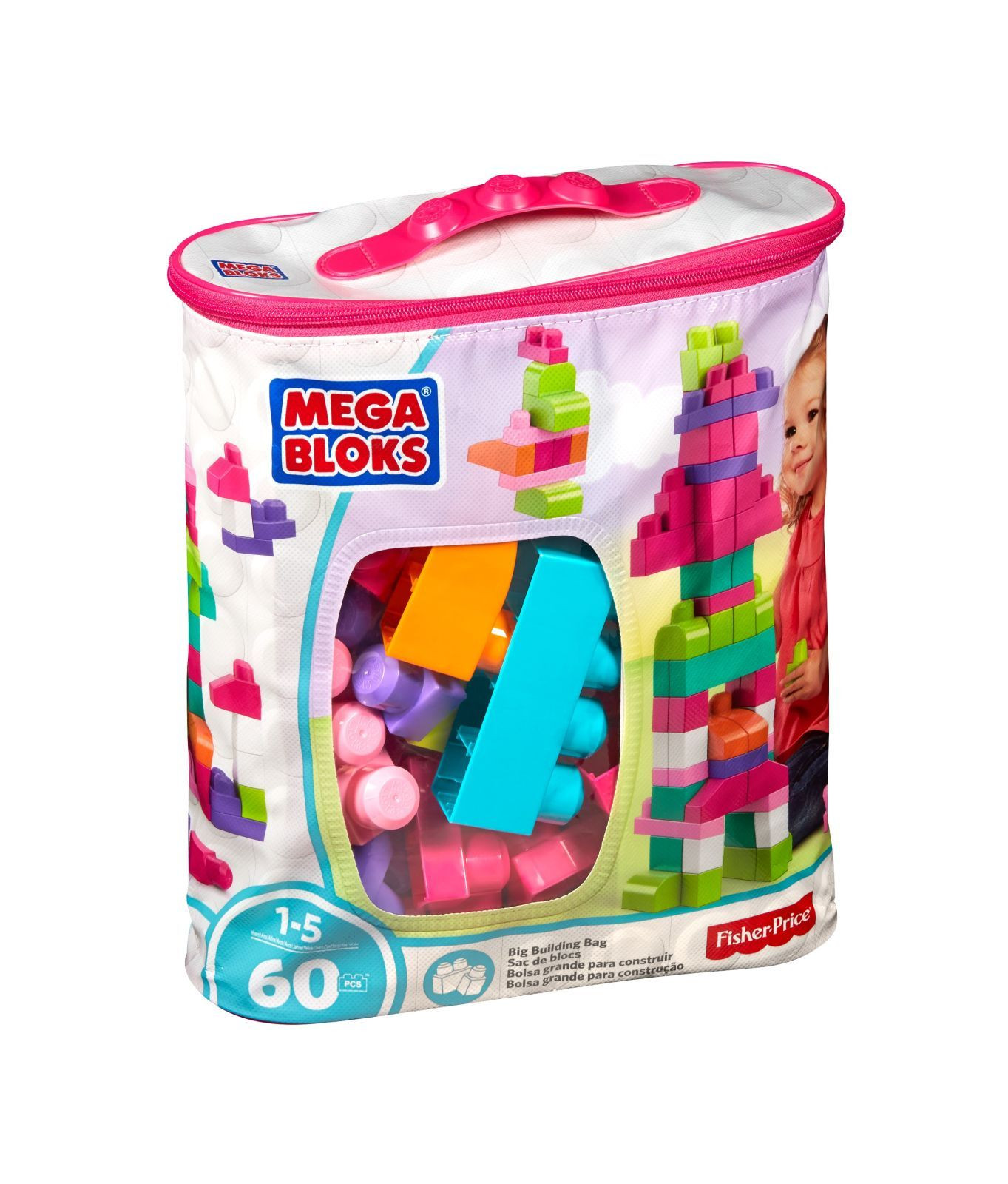 Mega Bloks Sacca Eco 60 costruzioni Rosa da un Anno – Toys Online Mega Bloks Sacca Eco 60 costruzioni Rosa da un Anno – Toys Online